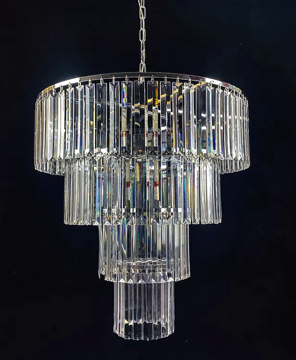 4 Layers Crystal Hanging Chandelier Decoration