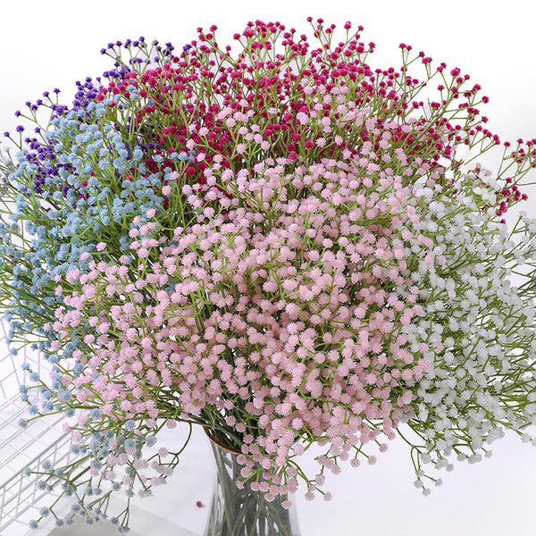 Long Stem 25" Soft Plastic Baby's Breath for Wedding, Home Decoration, and DIY Projects