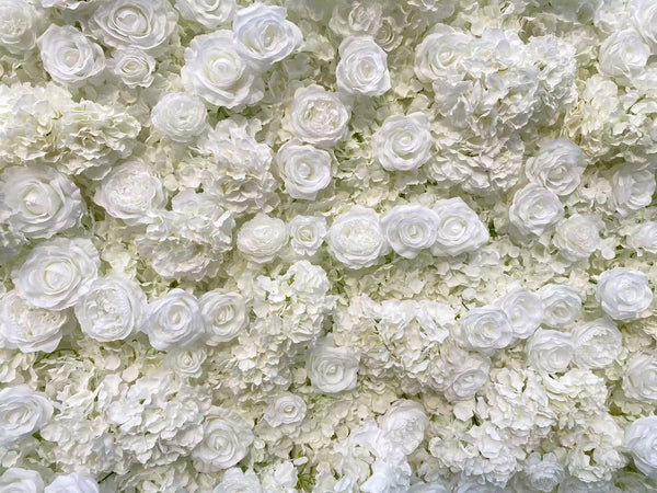 5D PURE WHITE FLOWER WALL