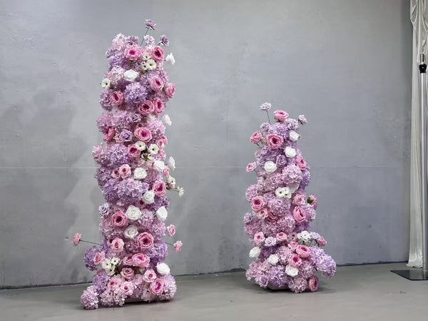 Purple Flower Arch with Metal Arch