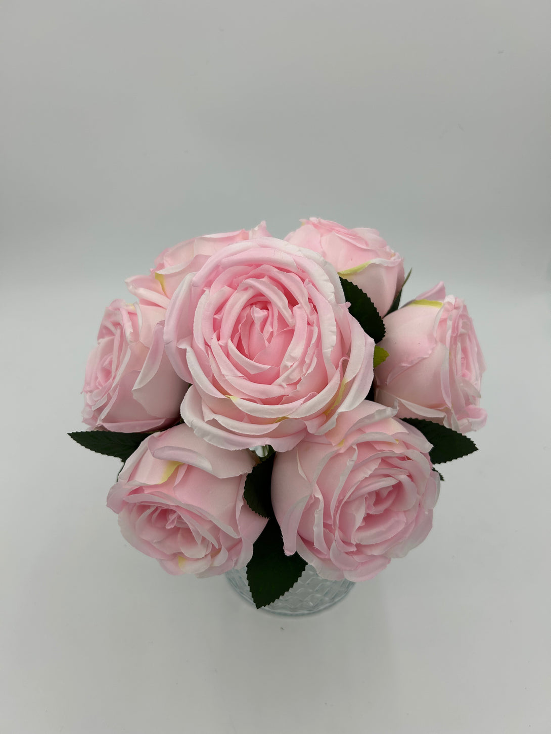 Pink Roses Core 7 Large Heads Core Roses – Wedding Decor Depot
