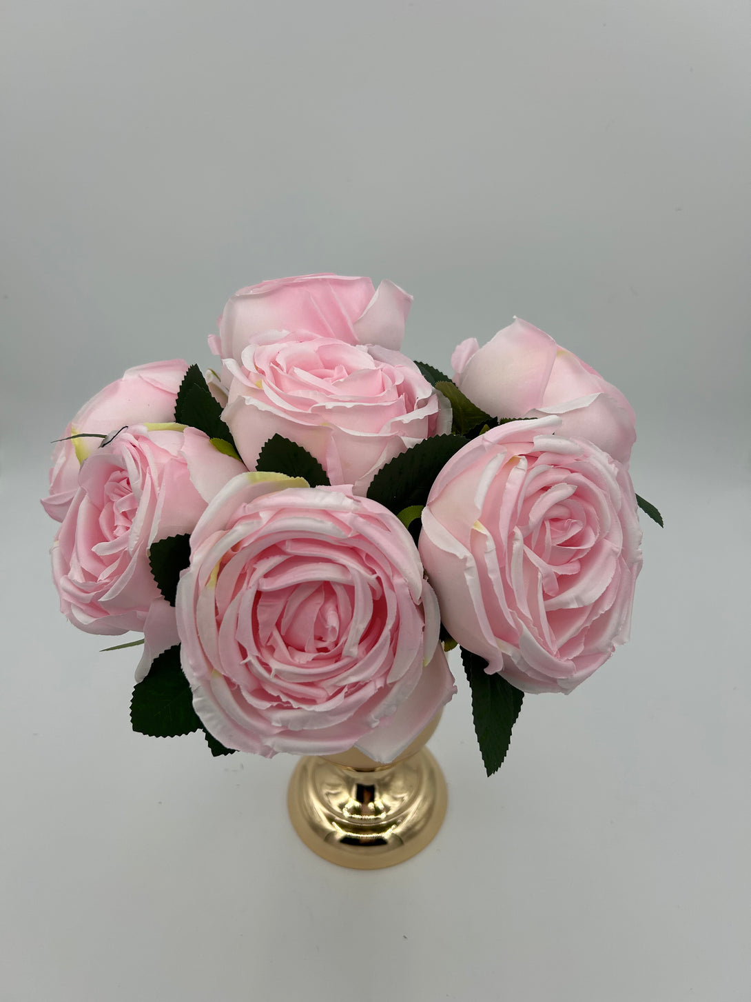 Pink Roses Core 7 Large Heads Core Roses – Wedding Decor Depot