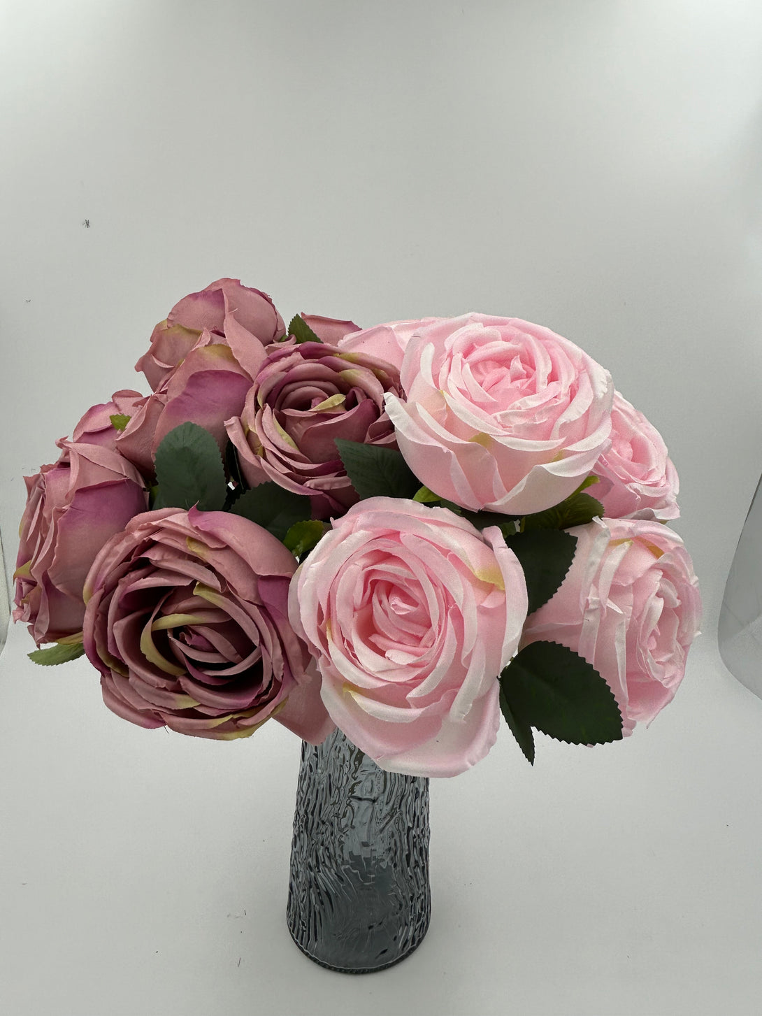 Pink Roses Core 7 Large Heads Core Roses – Wedding Decor Depot