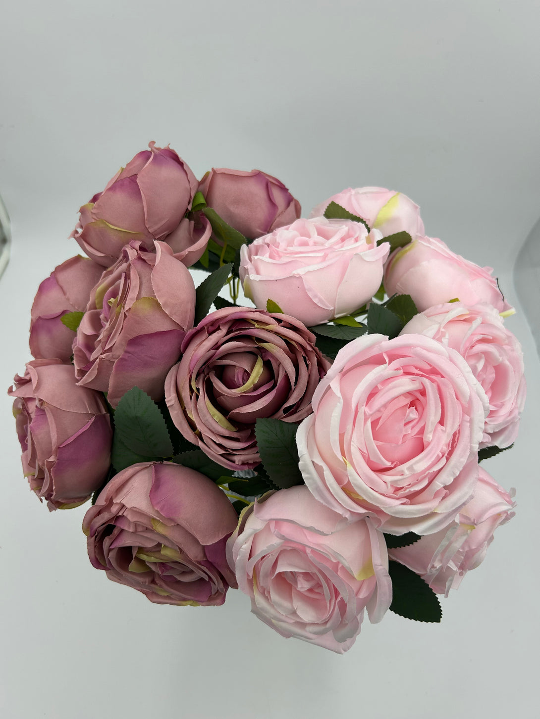 Pink Roses Core 7 Large Heads Core Roses – Wedding Decor Depot