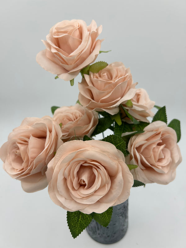 7 Heads Champange Color Rose Bunch